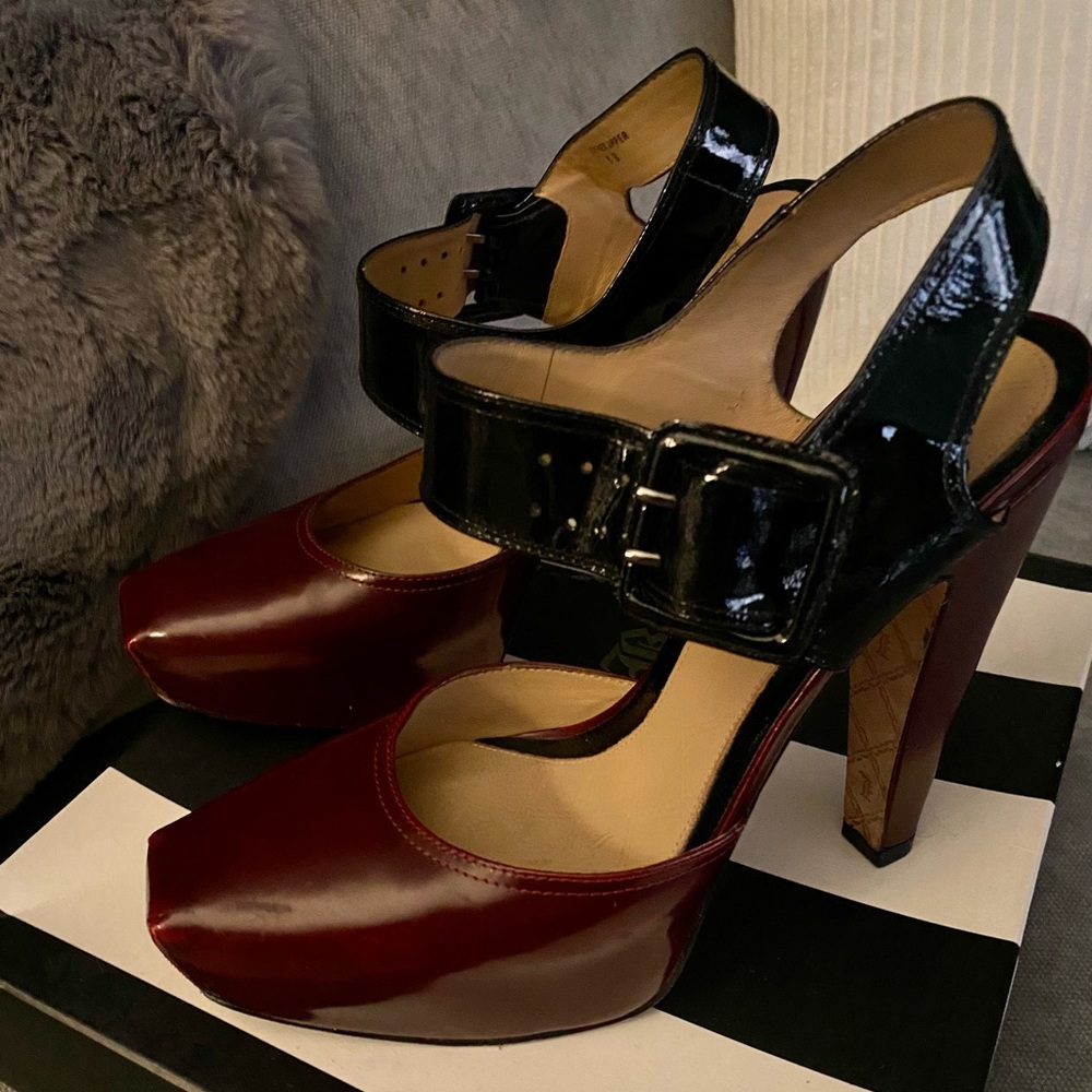 L.A.M.B. by Gwen Stefani HAMURA Platform HEELS; Size 8